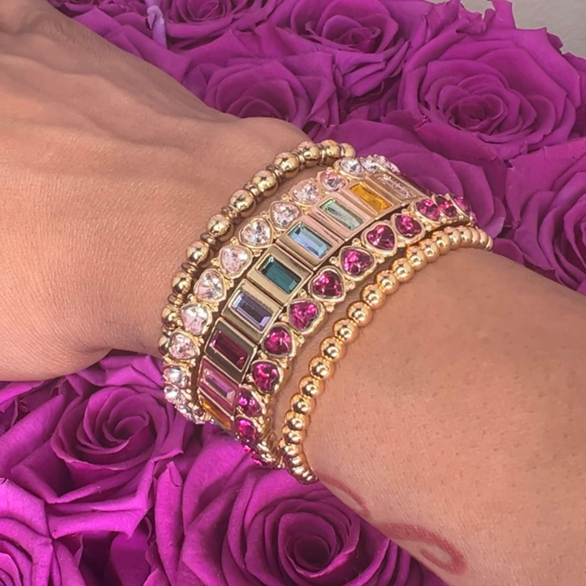 Multi-Color Crystal Bracelet